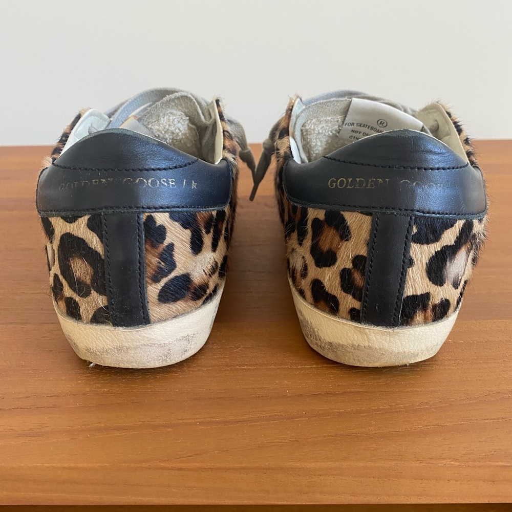 GGDG Superstar Leopard Calf Hair Sneakers - Picture 5 of 7